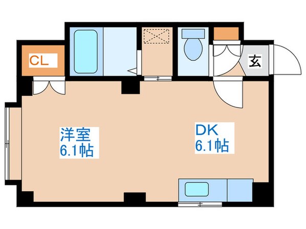 ハーベスト１９Bの物件間取画像